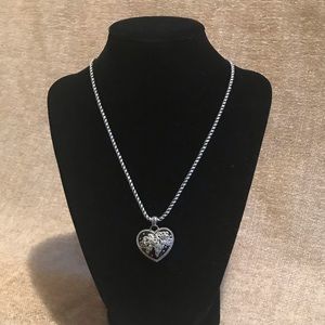 Brighton Black and Silver Reversible Necklace